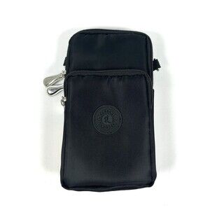 Women Crossbody Zipper Waterproof Nylon Wallet Cellphone Bag Style 4: Black